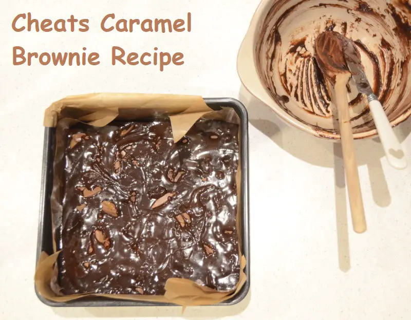 Cheats Caramel Brownie Recipe | easy caramel brownies