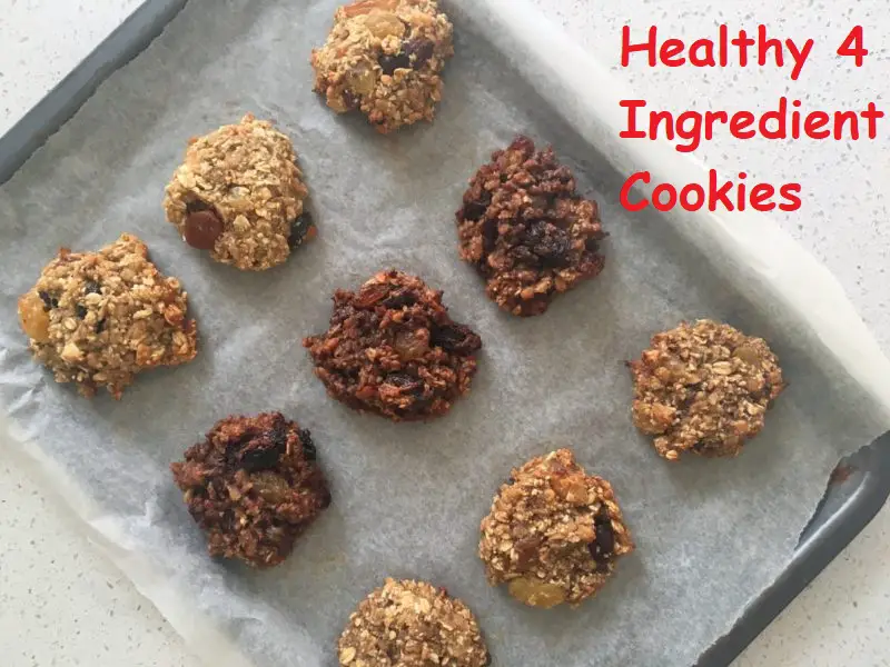 healthy 4 ingredient cookies | 4 ingredient cookies healthy mummy